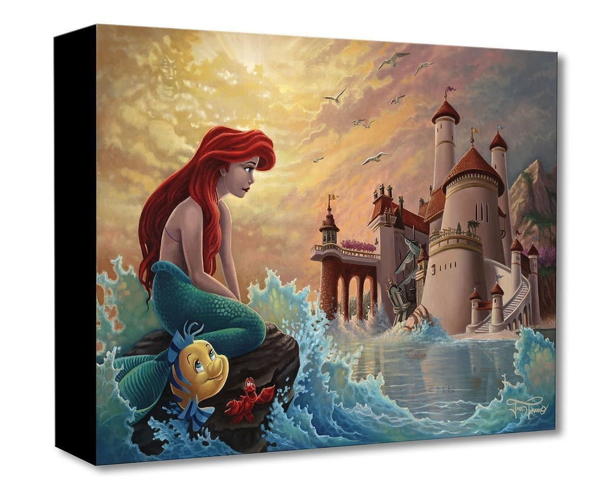 Ariel's Daydream - Disney Treasure On Canvas